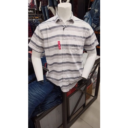 KEMEJA CARDINAL JEANS PRIA ORIGINAL TERBARU PROMO PUTIH GARIS