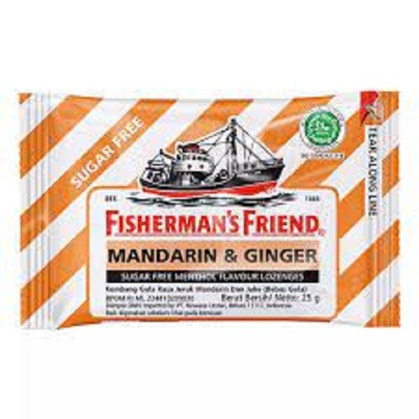 

Fisherman's friend sugar free mandarin and ginger 25GR