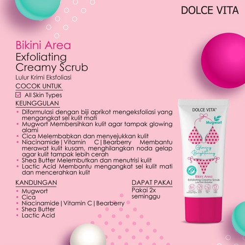 DOLCE VITA EXFOLIATING CREAMY SCRUB TUBE - LULUR KRIM DOLCE VITA