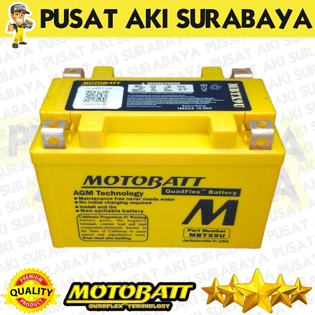 PASTI ASLI MOTOBATT MBTX9U ACCU KERING GEL BERKUALITAS SUZUKI BURGMAN 400 GSR600 GSX600 YTX9