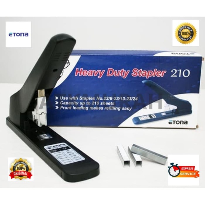 

Best Seller Stapler Etona Heavy Duty Staples 200 Lembar Kode 210 Jilid Original