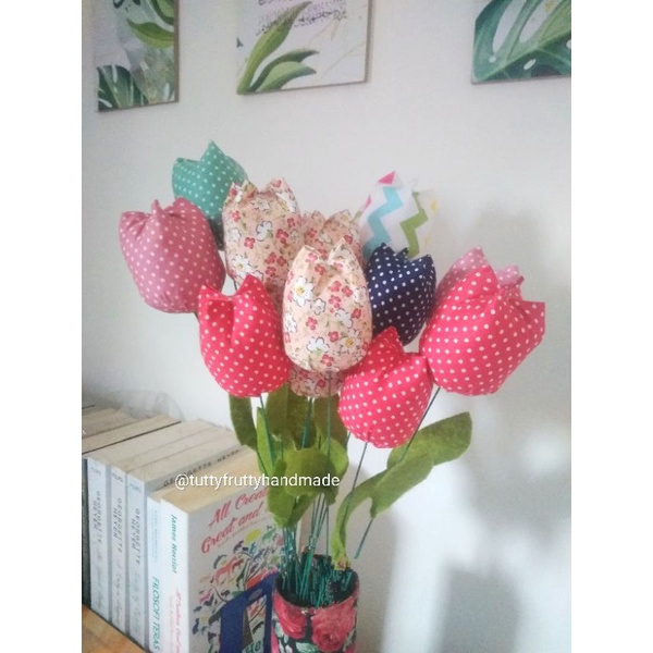 bunga tulip perca handmade