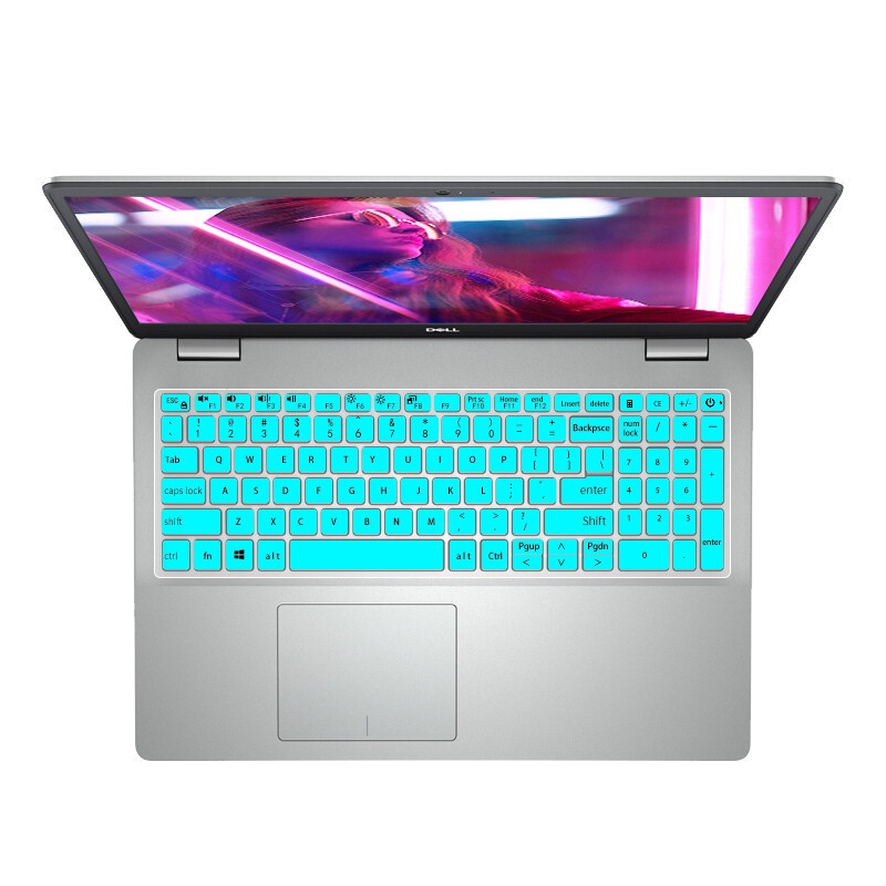 Besi Inspiron 15.6inchdell 15 3000 3505 3502 3501 5501 Ins 5590 5584 5593 153505 155000 Dust proof keyboard Laptop Penutup Debu Komputer Kantor Silikon Pelindung Kulit [ZXL]