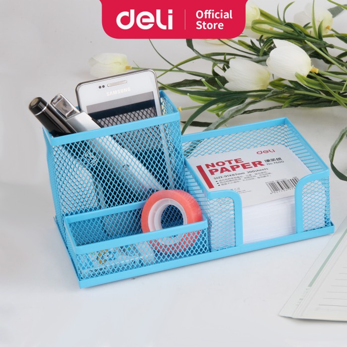 

Terlaris Deli E9154 Tempat Alat Tulis-Mesh Desk Organizer 3 Comp