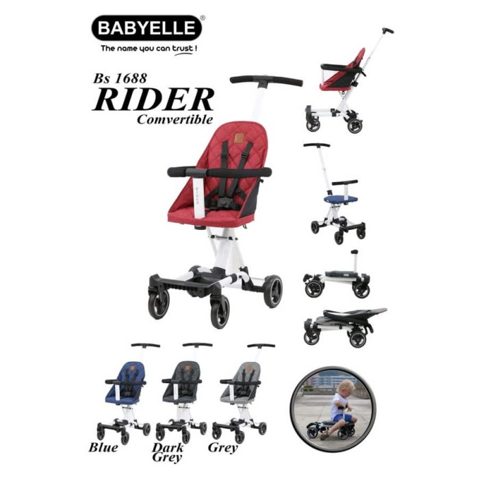 stroller baby ride on NEW B/S BABYELLE 1688 RIDER convertible 1688 - B