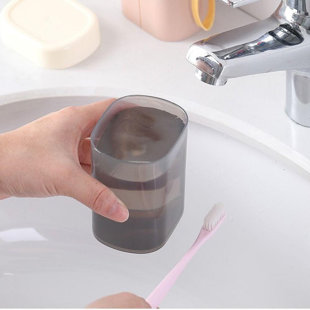 Solighter Tempat Penyimpanan Sikat Gigi Portable Travel Bathroom Wash Cup