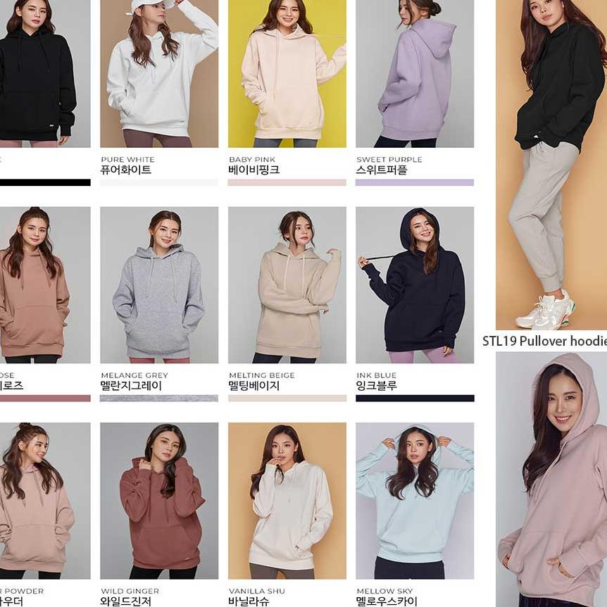 BIG DISKON W21 STL METRO OVERFIT HOODIE (STL303) ポ