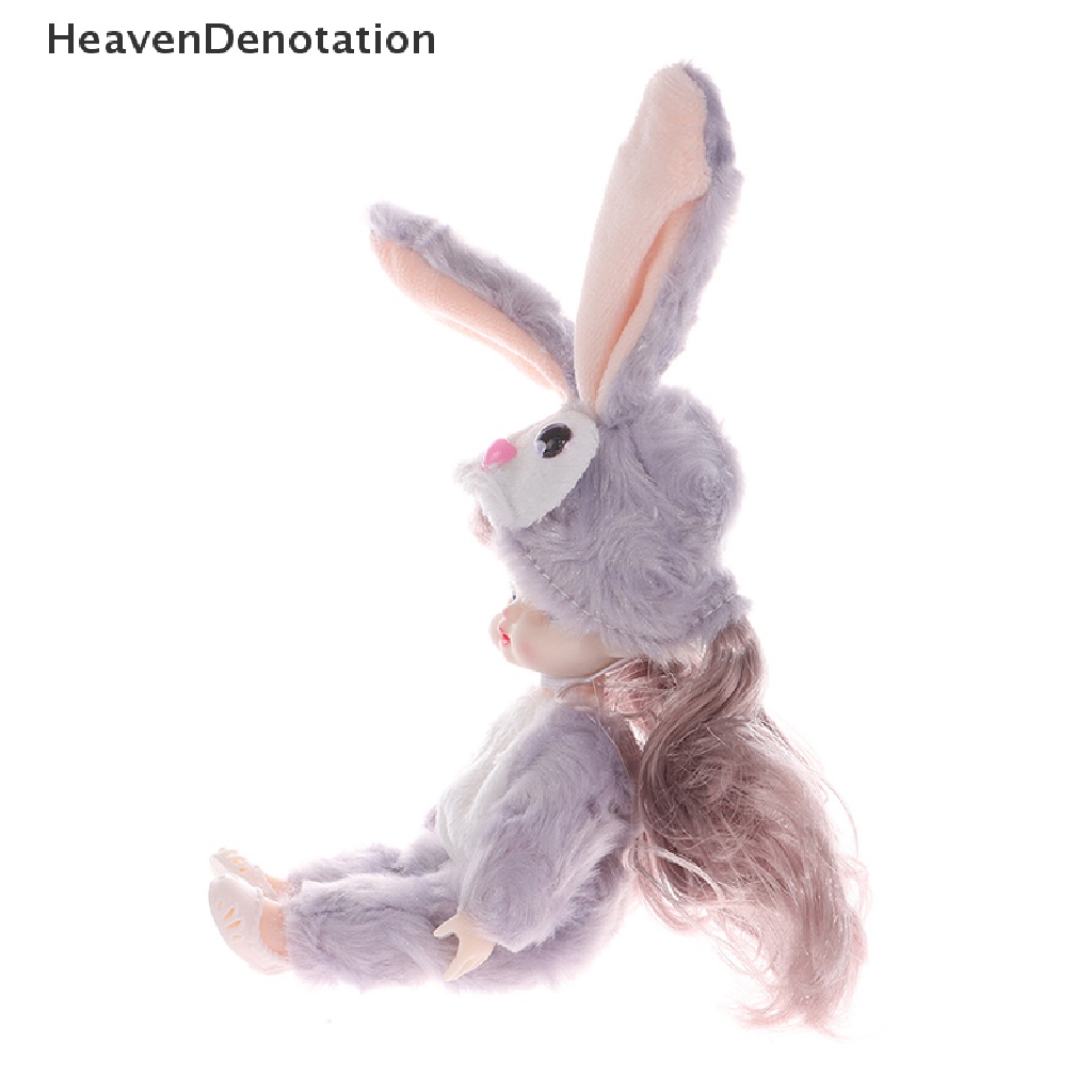 [HeavenDenotation] Boneka Mini 17cm Sambungan Bergerak Dengan Baju Dan Sepatu Boneka 3d Hadiah Mainan Anak Perempuan HDV