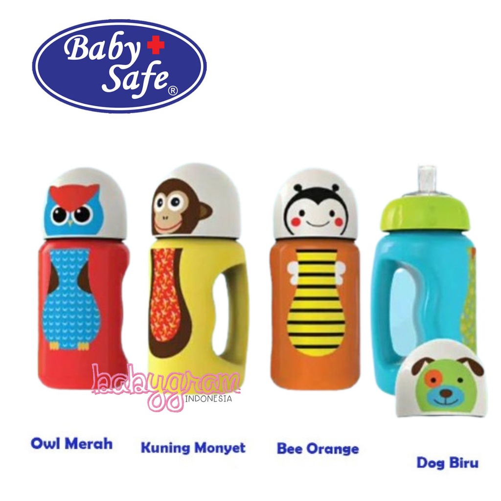 Baby Safe Bottle Silicone Spout 300ml SK005 Babysafe Botol minum bayi anak