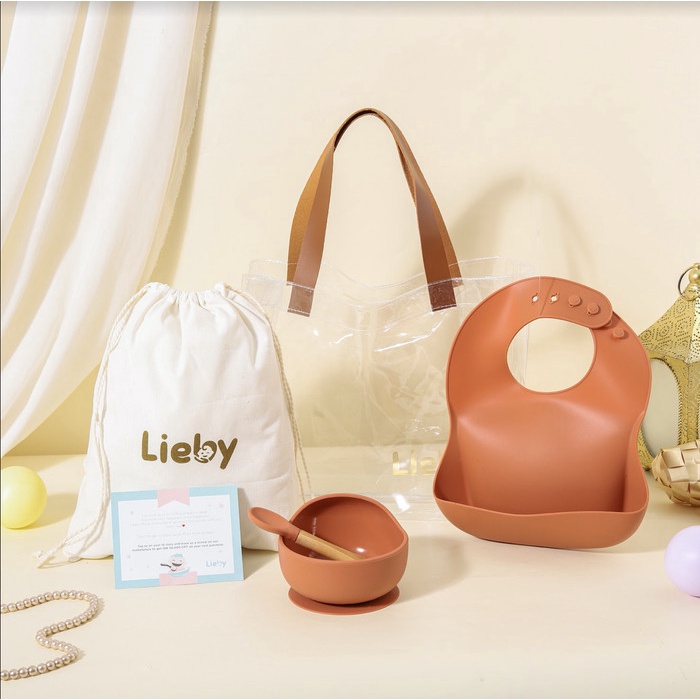 

[Hampers Lebaran] Lieby | GIFT| Perlengkapan MPASI Bayi | Set - F - Terracotta
