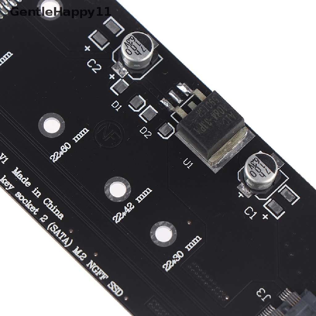 Gentlehappy B+M ke M.2 ssd ngff ke 2.5inch 15pin sata3 pc converter adapter Kartu id