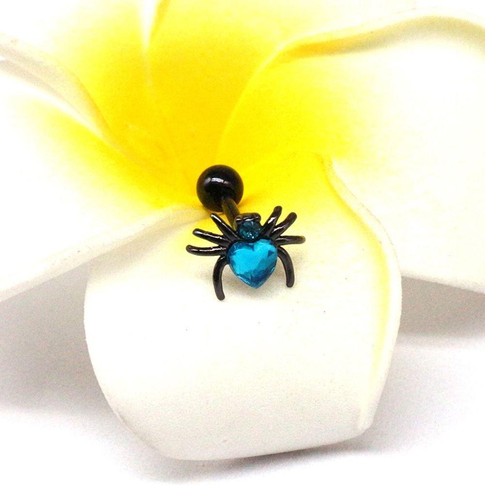 MXBEAUTY Wanita Anting Trendi Fashion Perhiasan Halus Hadiah Ulang Tahun Niche Desain Spider Ins Gaya Zirkon Tindik Earring