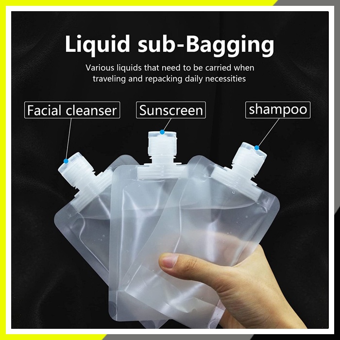 Tempat Sabun Traveling Botol Sabun Outdoor Botol Refill Tempat Sabun Cair Travel Pouch Fliptop Trave