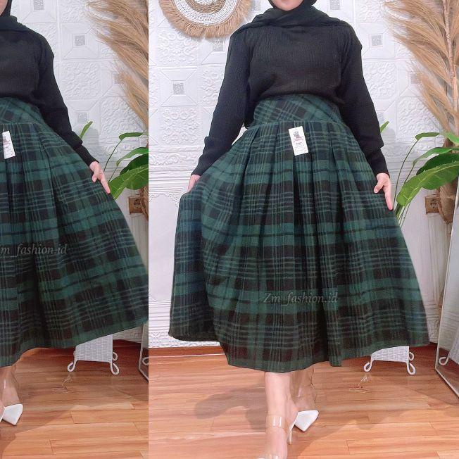 ➺ Rok Flanel 7/8 / rok midi / rok kotak kotak / Rok Flanel Kotak ✱