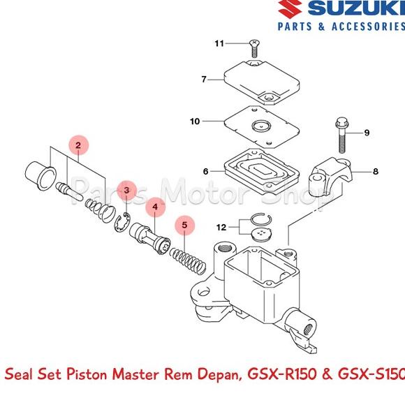 Seal Set Piston Master Rem Depan Original Suzuki Gsx-R150