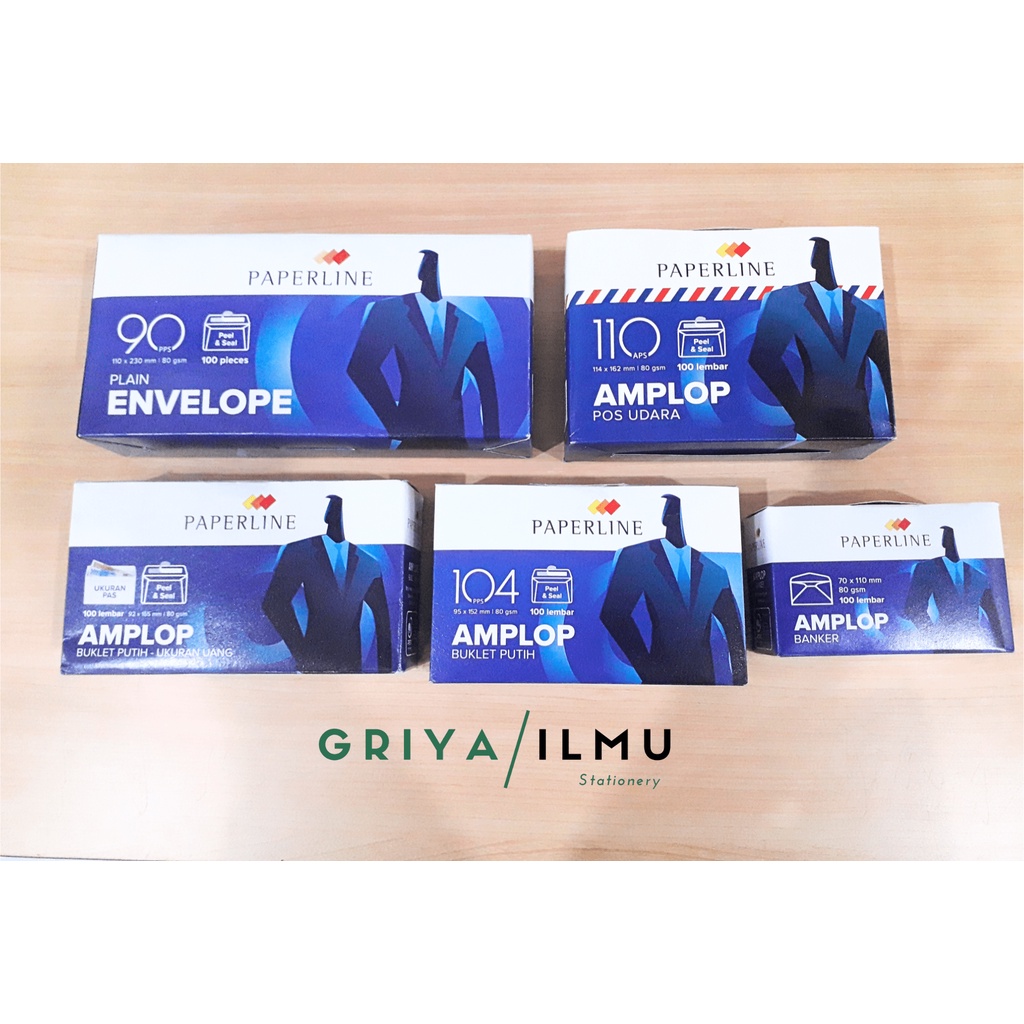 

Amplop Paperline Aneka Ukuran (005013)/(005001)/(005002)/(005007)/(005006)
