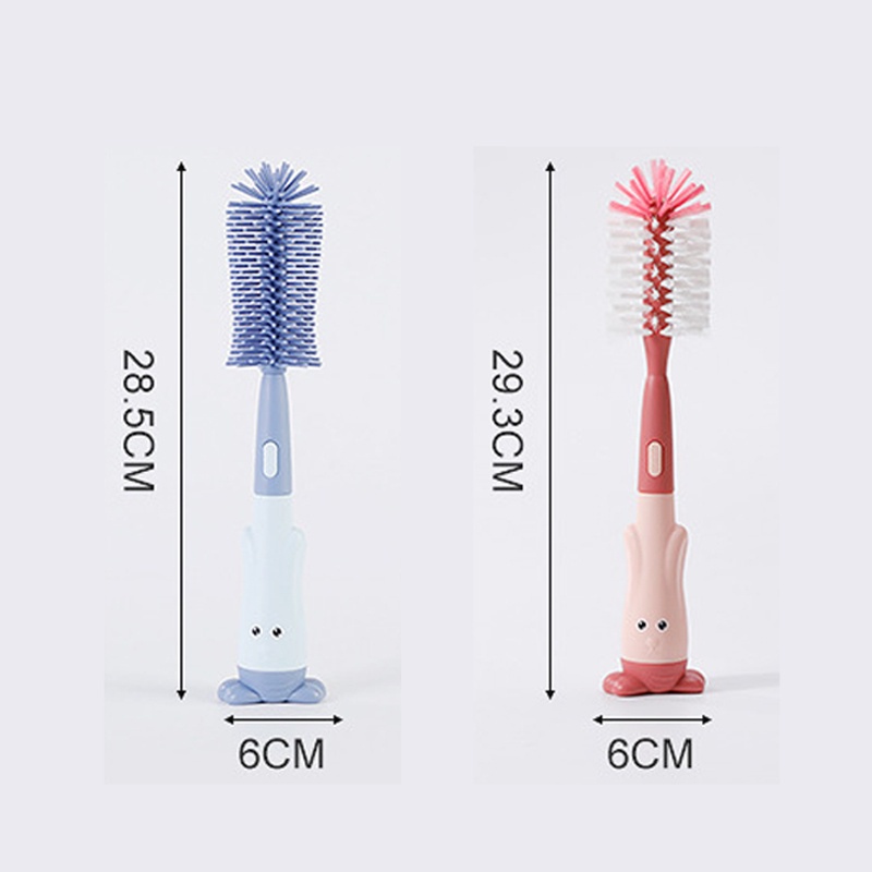 Sikat Botol 3 in 1 silicone Bayi Silikon / Sikat Botol Silikon 3 in 1 BPA FREE Dapat Berputar 360 Derajat
