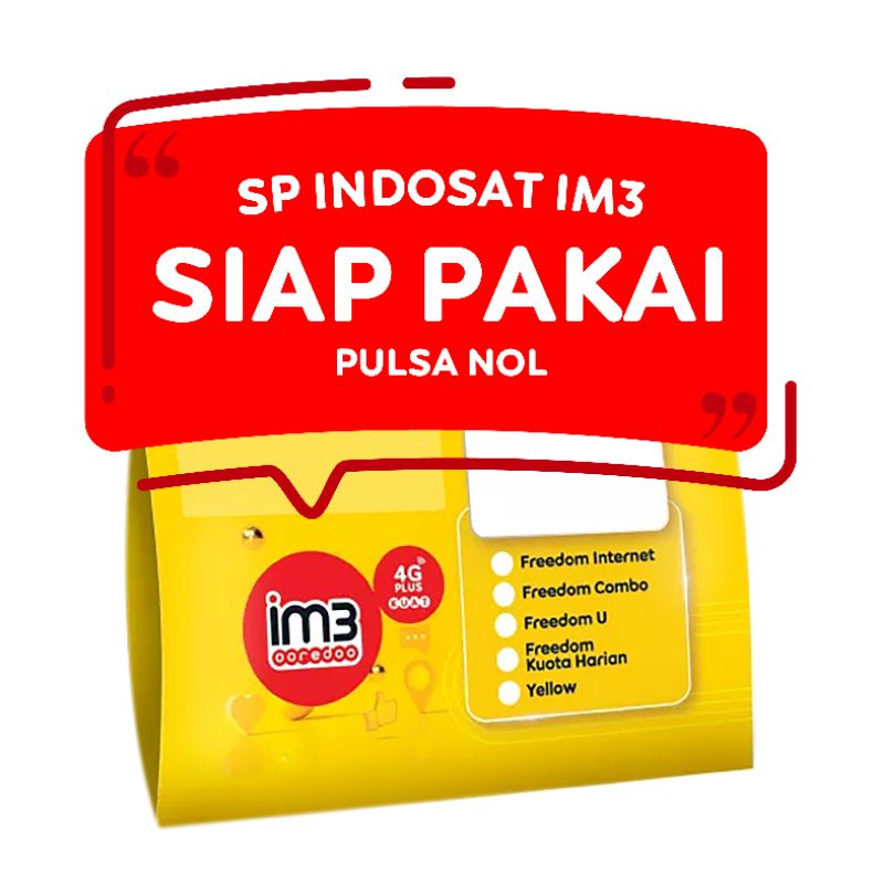 Kartu Perdana / SP Indosat IM3 Kosongan