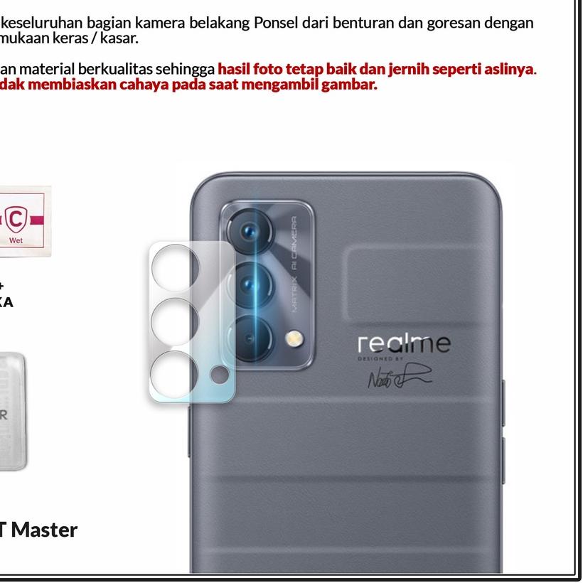 ☆ Realme GT Master - Copper Tempered Glass Kamera 3D ➦