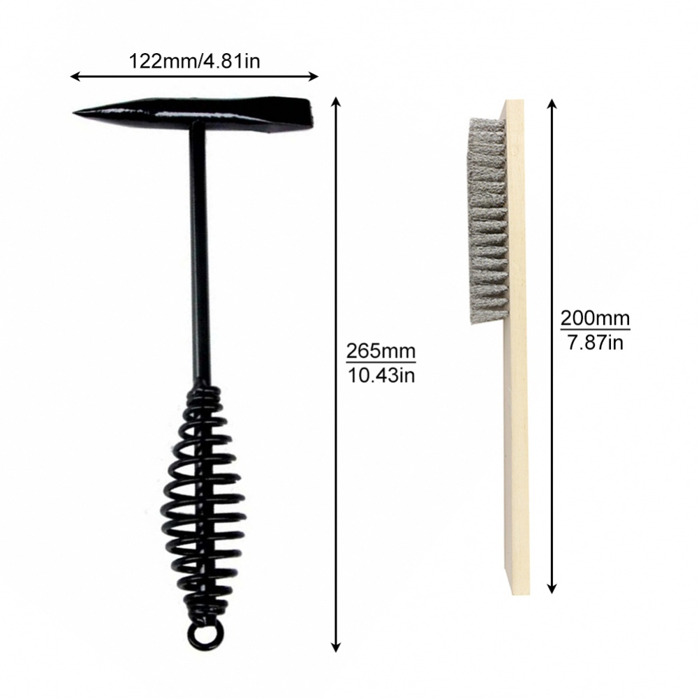 10.5 Inch Cone Vertical Chisel Coil Spring Handle Palu Chipping Las Untuk Las