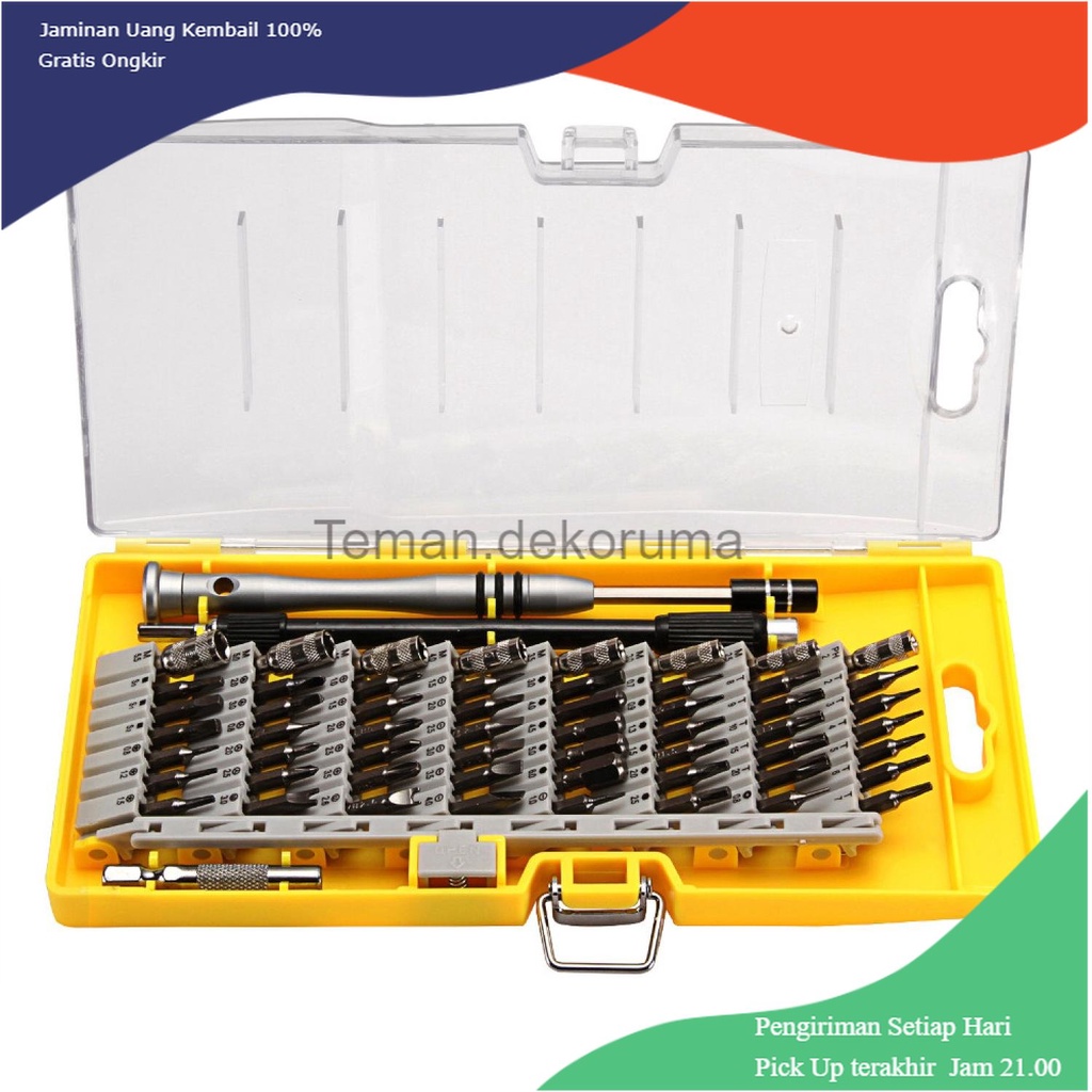 TD - HTA Obeng Set Reparasi Gadget Smartphone 60 in 1 - 6100