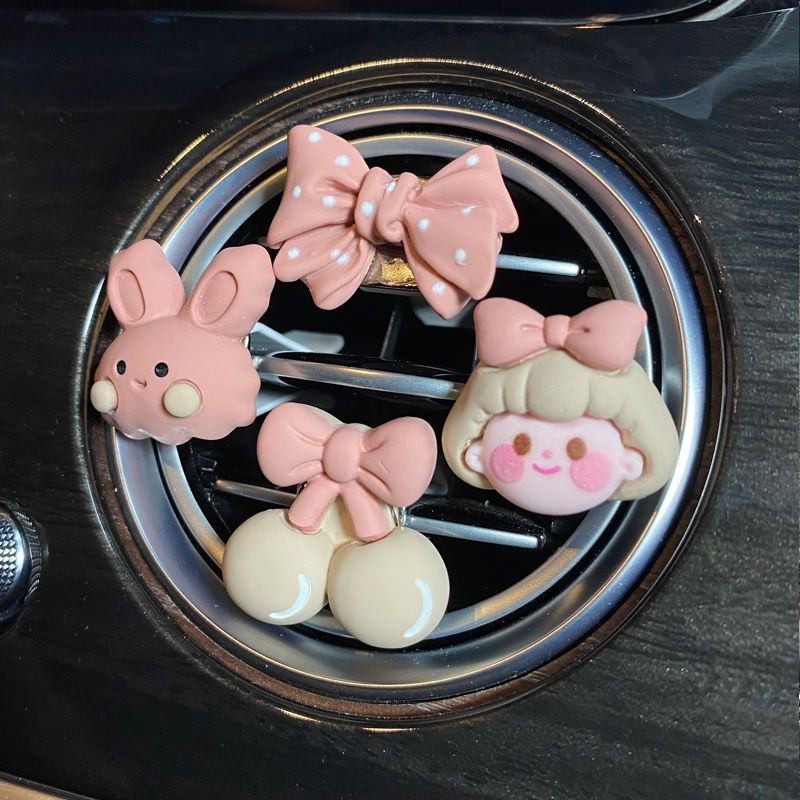 Gaya Terbaru Ac Mobil Dekorasi Outlet Udara ins Gadis Kartun Lucu Kreatif Unik Perlengkapan Dekorasi Interior Mobil