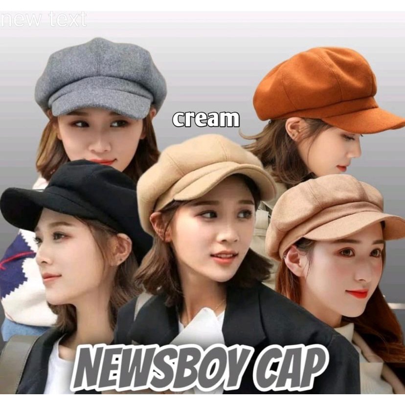 Trendy Topi Cap Apolo Polos Newsboy Dewasa Unisex Import Premium Topi Apolo Topi Kekinian Terbaru Simpel