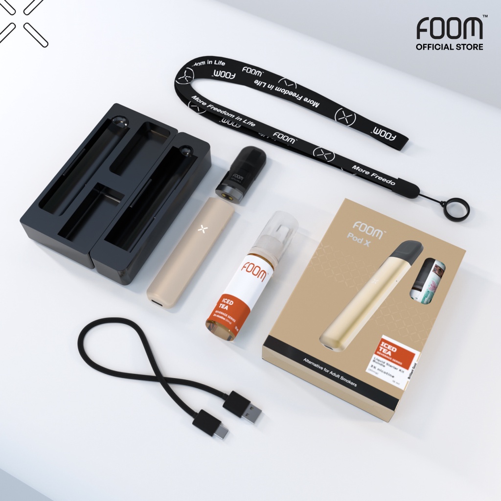 FOOM POD X BUNDLING LIQUID (BRILLIANT GOLD ICED TEA 15ML)