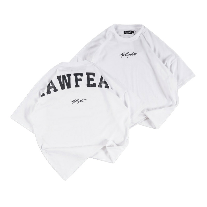 {Oversize}Baju Kaos Cotton Combed Oversized Distro Cowok/Cewek Motif Hollyshit