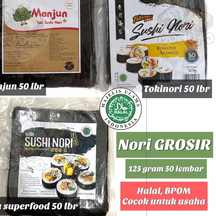 

✱ Manjun - Tokinori - Java Superfood 125 gram Yaki Sushi Nori 50 lembar ✺