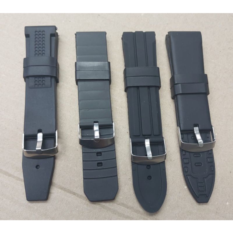 Tali jam karet Strap Rubber universal size 20 22 24 26 28