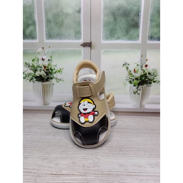Sepatu Sendal bunyi anak bayi Laki laki usia 1-3 tahun / sandal bayi keren /sendal balita casual
