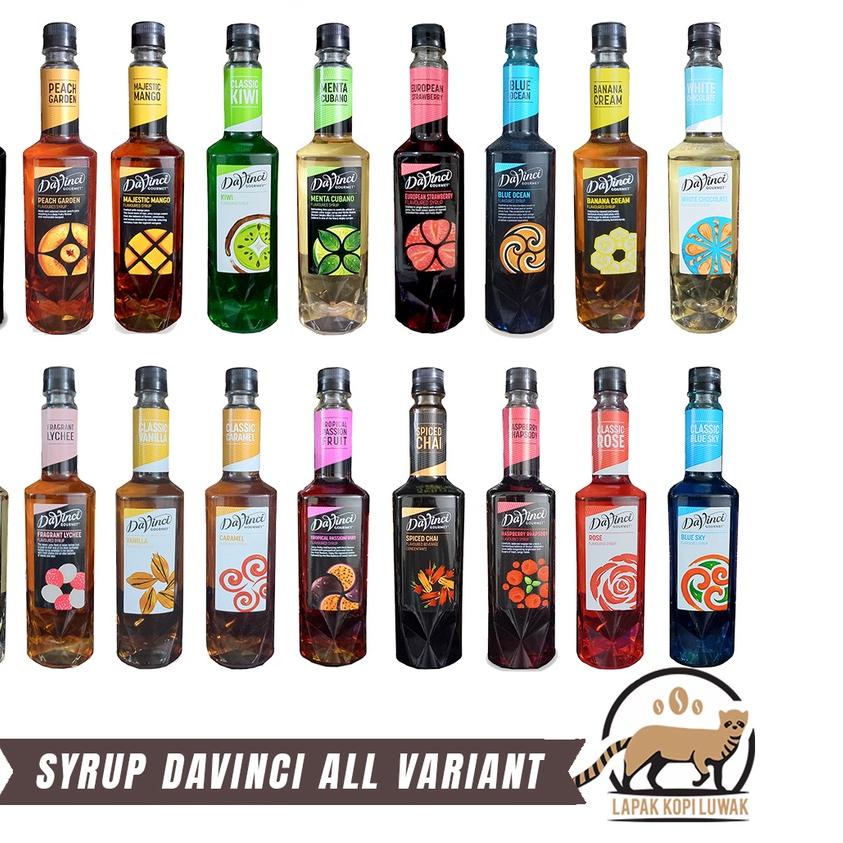 

☄ Davinci syrup all Variant - Sirup Davinci Hazelnut, Vanilla, Caramel, Lychee, Menta Cubano ✰