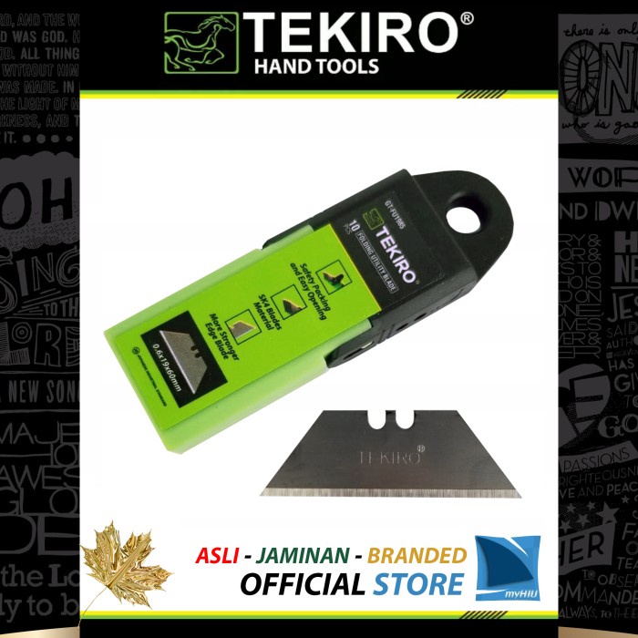 

Isi Pisau Cutter INDUSTRIAL TACTICAL Refill 10 pcs SK4 Blades TEKIRO