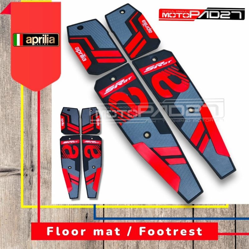 Karpet pijakan kaki footrest floor Rubber Premium APRILIA SR-GT200