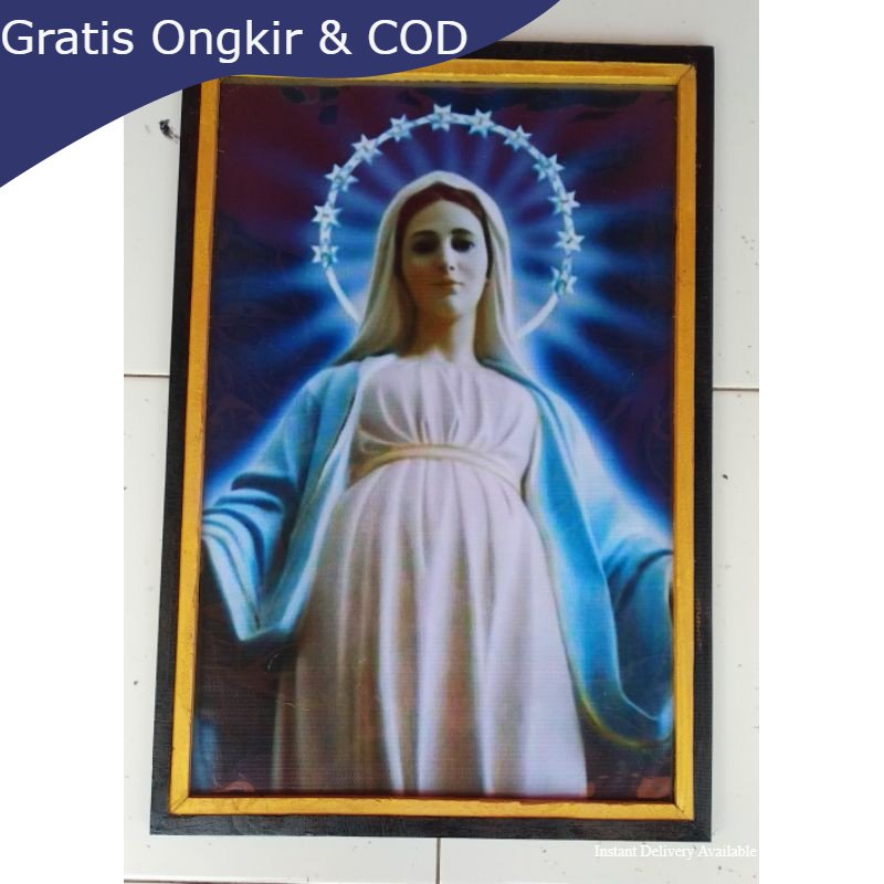 Lukisan murah lukisan cetak hiasan dinding plus bingkai gambar Bunda Maria