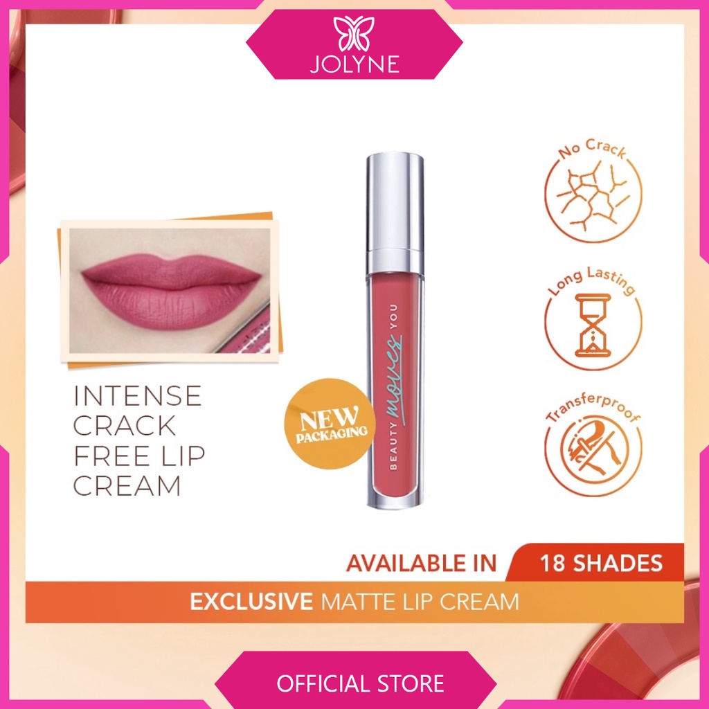 Wardah Exclusive Matte Lip Cream | Liquid Lip Cream | Warna Intense | Tahan Lama | 18 Shades | 4gr