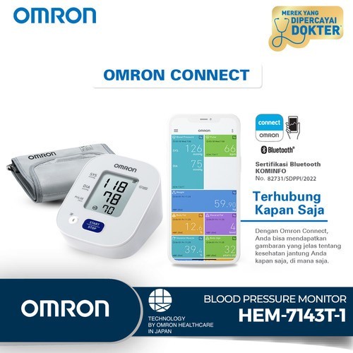 Tensimeter Omron HEM 7143T1 WIth BLUETOOTH OMRON