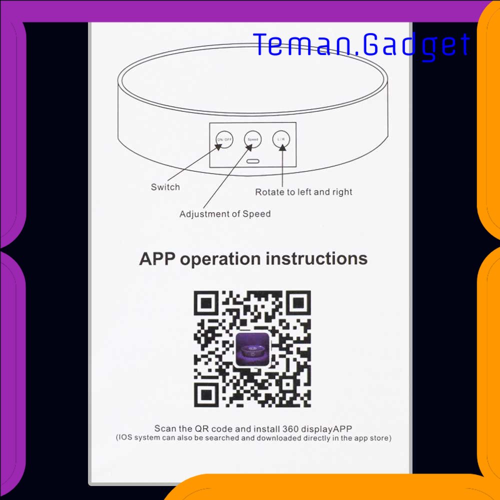 TG - KMR PULUZ Alas Putar Fotografi Rotating Display Stand 360 Mobile Control - EDA0017