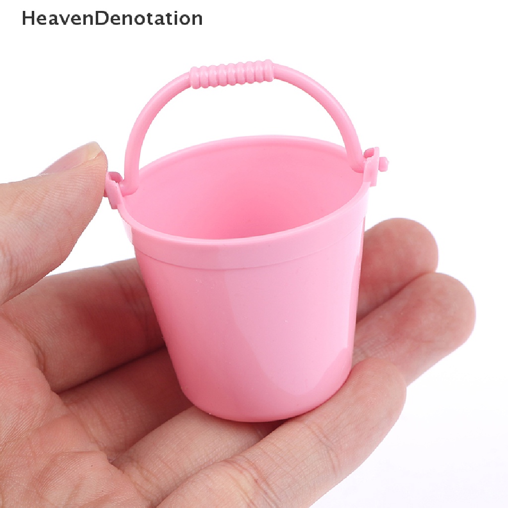 [HeavenDenotation] 4Pcs 1: 12 Mini Cute Buckets Decoration Miniature Toy Doll Food Kitchen Living HDV