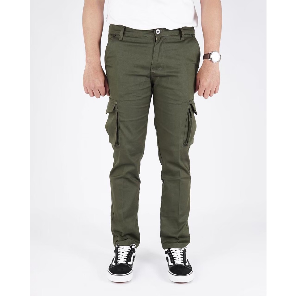 CELANA CARGO PRIA HIJAU ARMI MODEL SLIMFIT SIZE BIG SIZE LENGKAP/ CELANA GUNUNG / CELANA PDL PRIA / CELANA HYPE BEST MODERN / CELANA GUNUNG MODERN DAN TERBARU / BISA BAYAR DI TEMPAT / LEOPED.ID