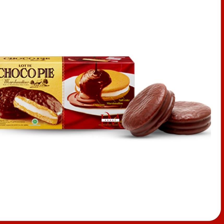 

Paling Laris ⁑ Lotte Choco Pie Coklat Marshmallow Box 1 Pack Isi 12 pcsx28gr+