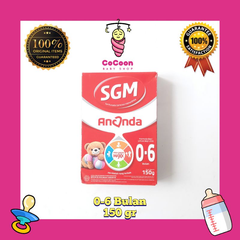 Susu Formula Bayi SGM Ananda 1 0-6 Bulan 150 gr 150g