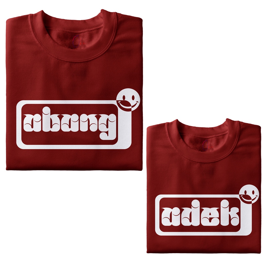 Kaos Couple Pasangan Anak Abang Adek Baju Kapelan Laki dan Perempuan Lengan Pendek