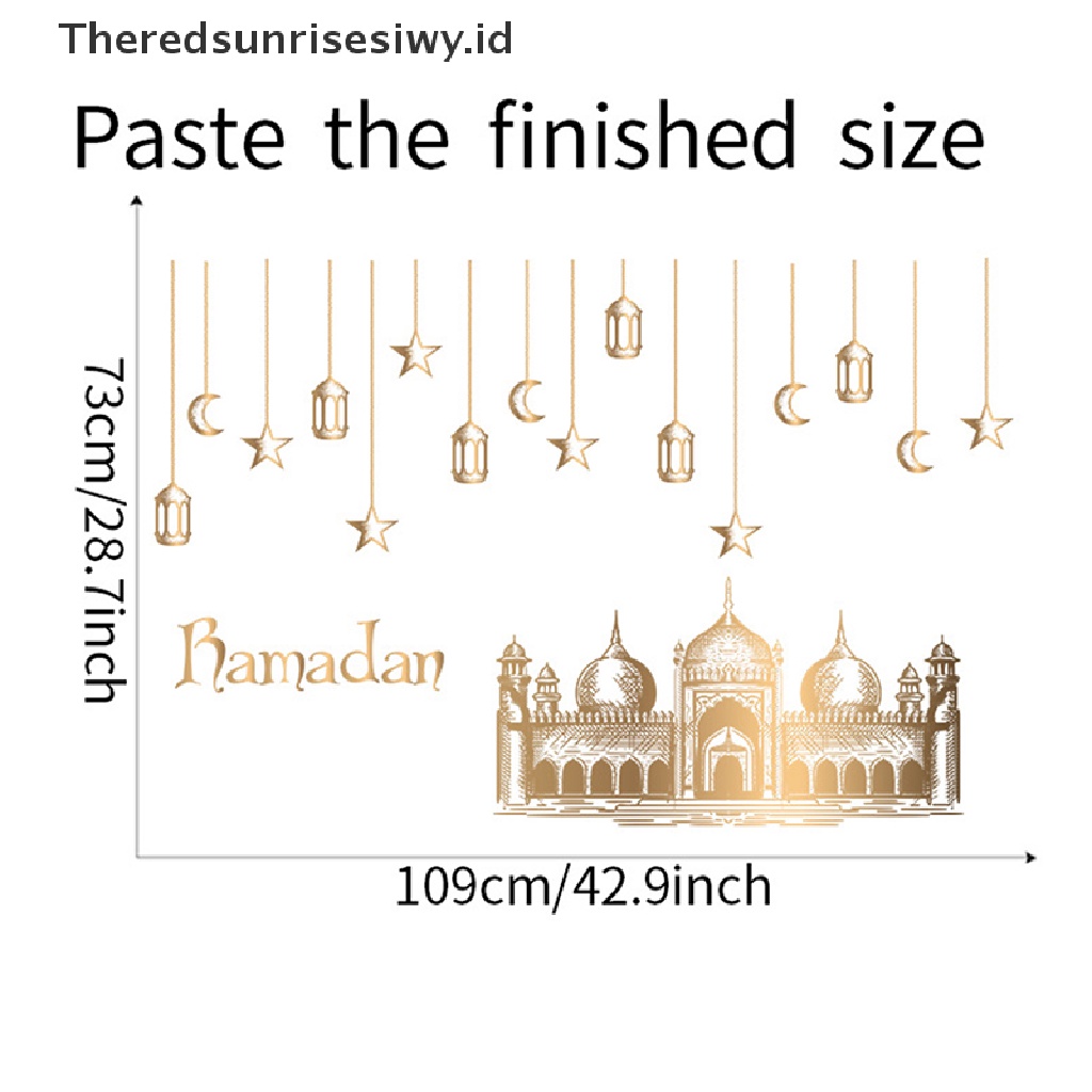 # Baju Lebaran # Stiker Jendela Ramadhan Eid Mubarak Dekorasi Ramadhan Dekorasi Pesta Muslim Islami Idul Adha Ramadan Kareem Wall Stiker~