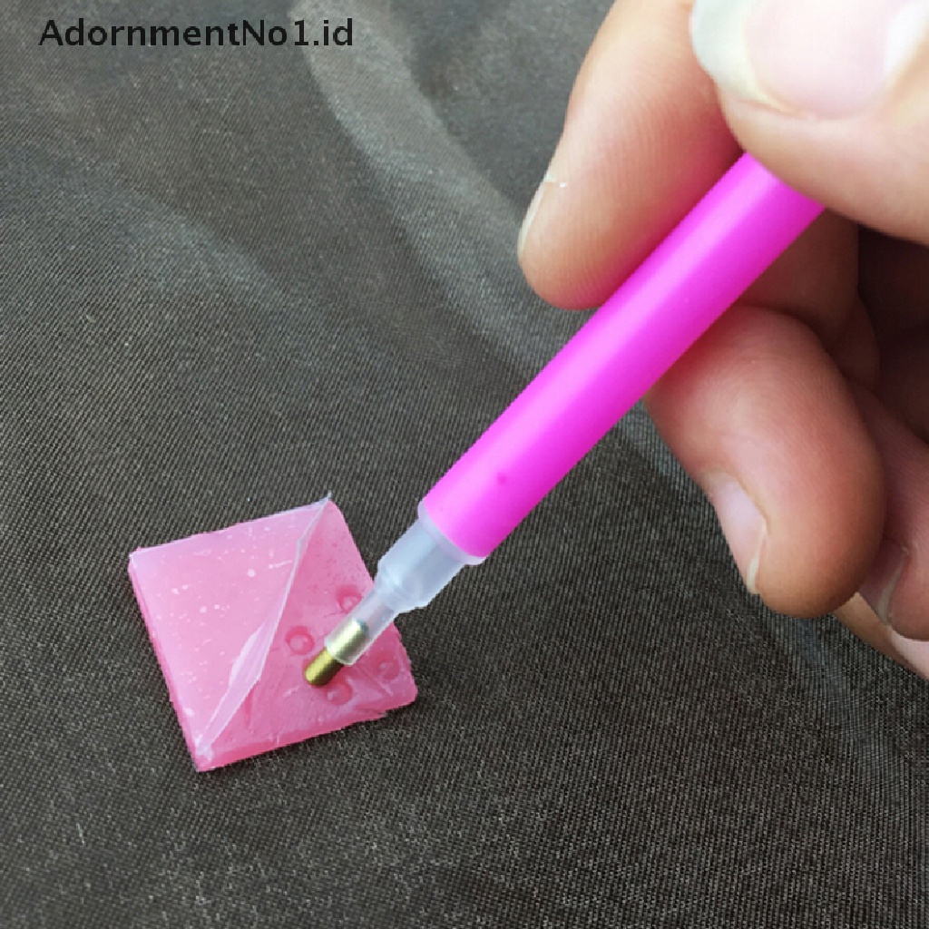 [AdornmentNo1] 10pcs Tempel DIY Stiker Dotg Diamonds Point Pen Bor Lumpur Nail Art Tools [ID]