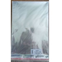 PLASTIK OPP 14,5 x 21 cm