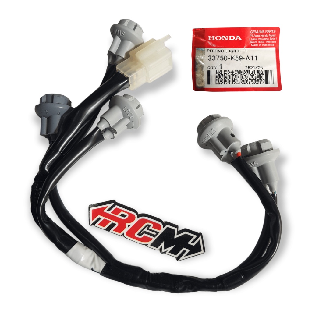 33750-K59-A11 SET KABEL COP FITING PITING PITTING FITTING SOCKET SOKET LAMPU BLK BLKG BELAKANG PITIN