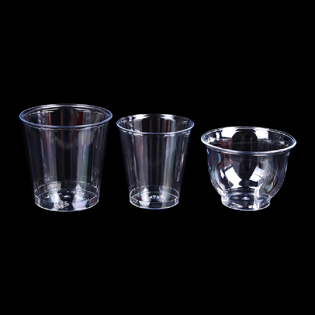 [HeavenDenotation] 30 / 36 / 50Pcs Mini Clear Plastic Shot Glasses Jelly Cup Plastique Tumblers HDV