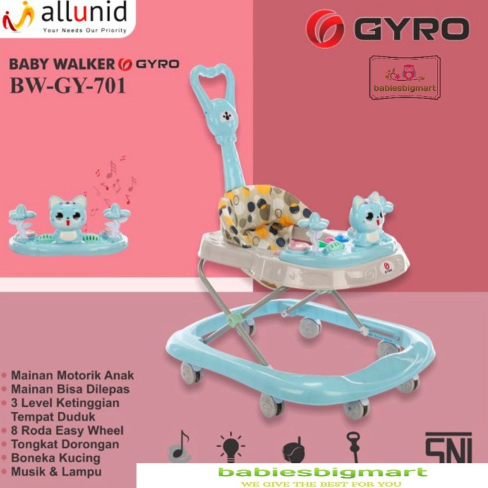 Baby Walker Gyro GY 701 Babywalker Musik Alat Bantu Belajar Jalan Baby